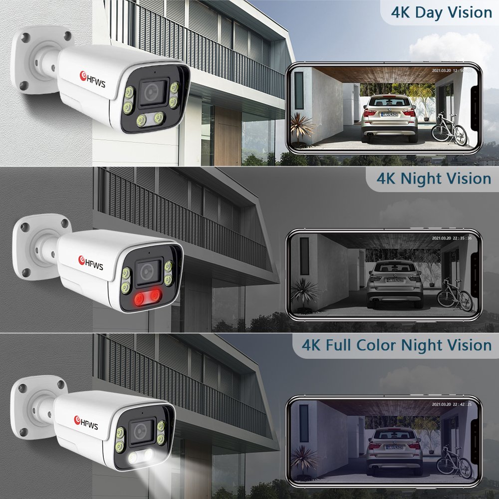 4K 16Channel 8MP Outdoor Home Camera Security System PoE NVR Kit Cctv Ip Cameras Surveillance Security Camera System