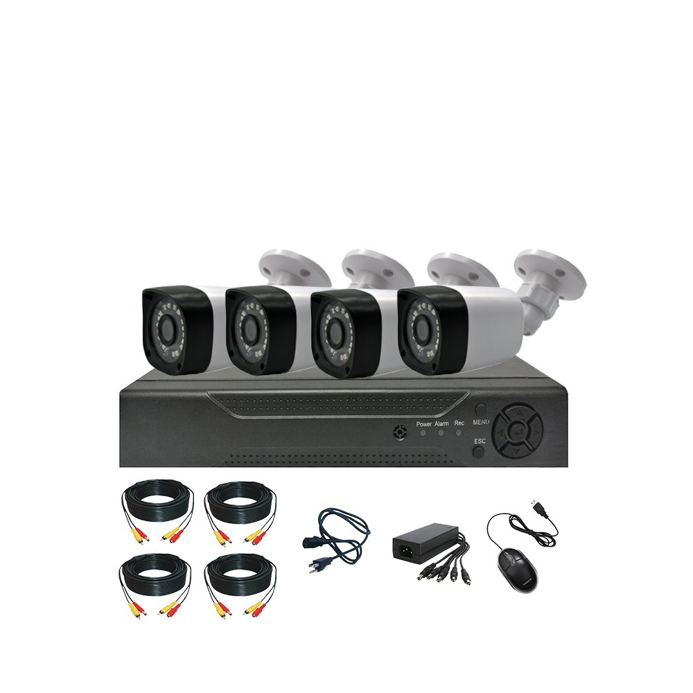1080N cctv camera set with dvr 4 cameras cctv camera kit home cctv surveillance systems