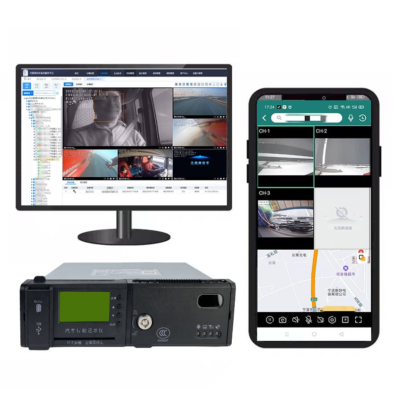 4ch1080p MDVR for Trucks AI DVR with ADAS BSD LDW DSM Cameras Driver Monitoring Car dvr System