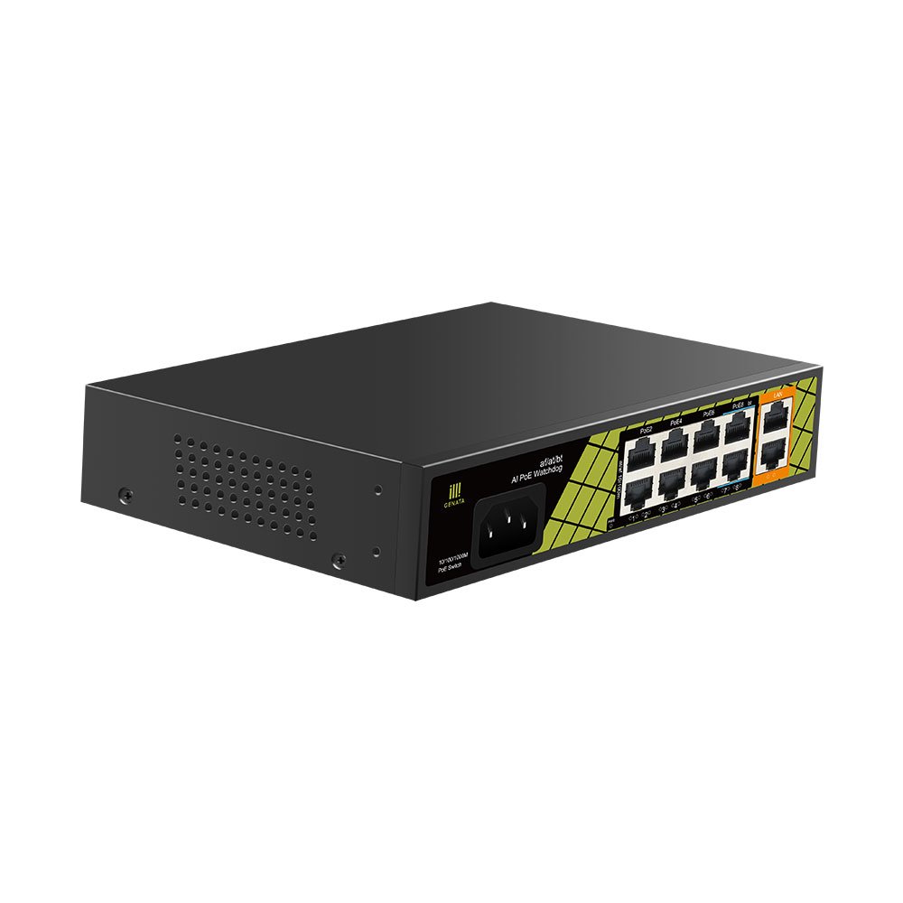 Custom OEM/ODM 8-Port Unmanaged PoE Switch for CCTV Security Camera System