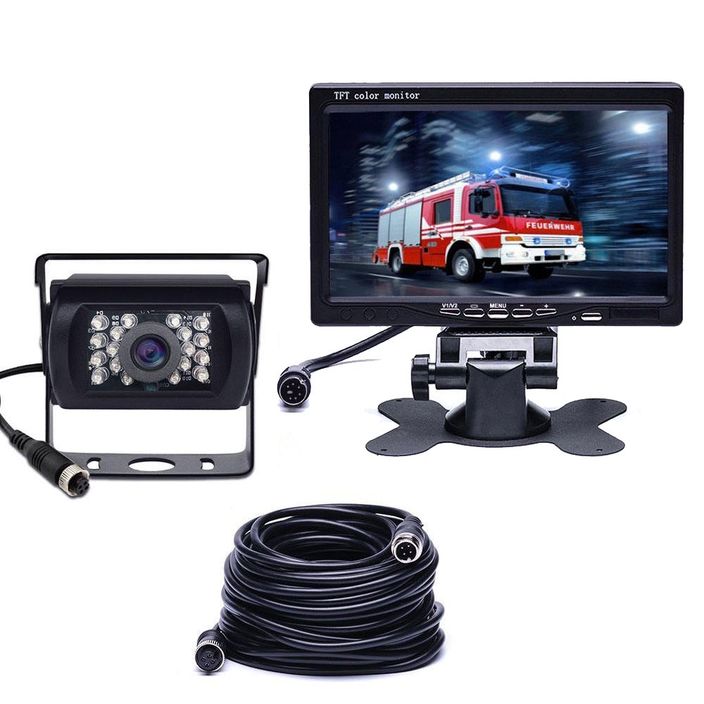 Universal 7 inch HD Car Monitor 800x 480 Security Surveillance Monitor Parking Assistance Rearview Car Reversing Aid
