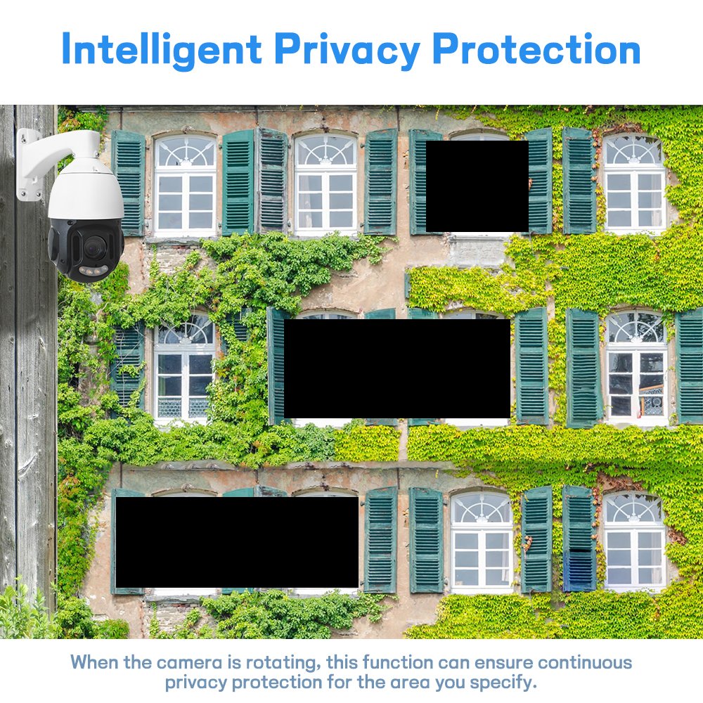 IP POE Active Deterrence Camera System Guard Viewer OEM Two Way Audio Warning Light Security PTZ Network Camera
