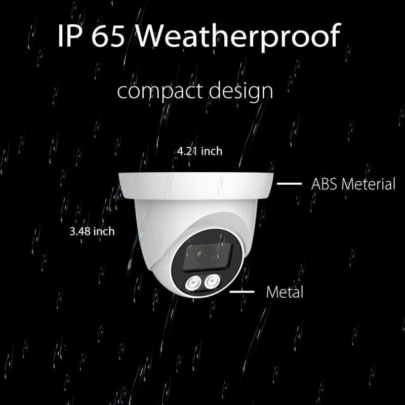 OEM 8 Channel AHD CCTV System Security Camera Kit 8pcs 1080P Analog AHD DVR Audio Video Recording Color Night Vision Outdoor Use