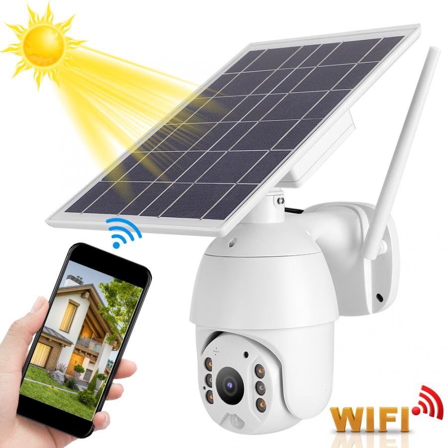 Waterproof Night Vision Intelligent Solar Energy Alert Surveillance PTZ 4G Camera System