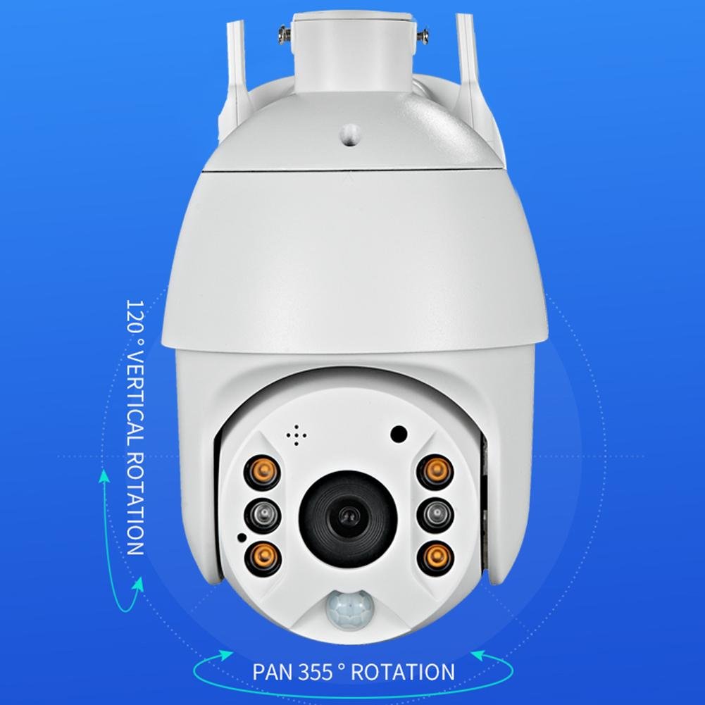Waterproof Night Vision Intelligent Solar Energy Alert Surveillance PTZ 4G Camera System