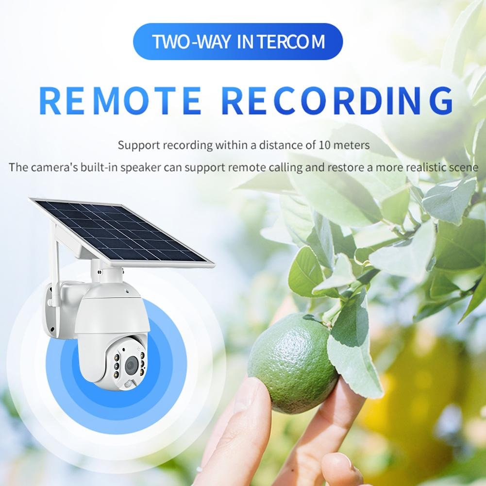 Waterproof Night Vision Intelligent Solar Energy Alert Surveillance PTZ 4G Camera System