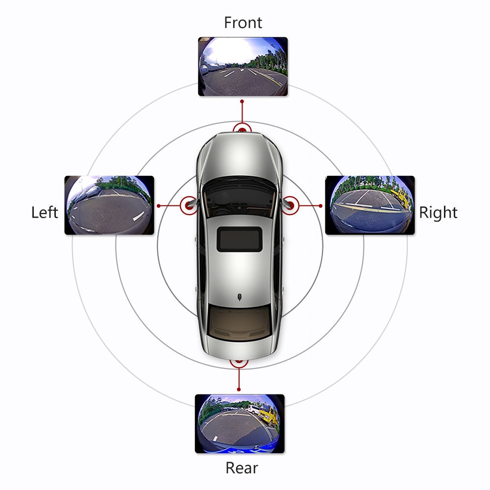 10 Inch Car Navigation Radio Android Car DVD Player Multimedia Carplay With 360 Degree Panorama Images Camera System
