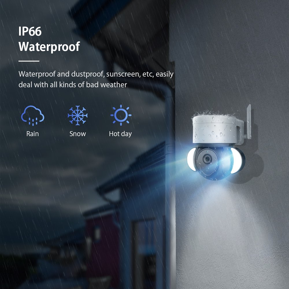 Popular Smart Outside IP Camera 5MP Surveillance Video CCTV PTZ Camera with Tuya APP