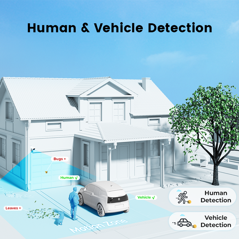 8MP 4K Ultra HD 4ch poe cctv surveillance system human &vehicle detection POE nvr kit IP bullet cctv security camera system