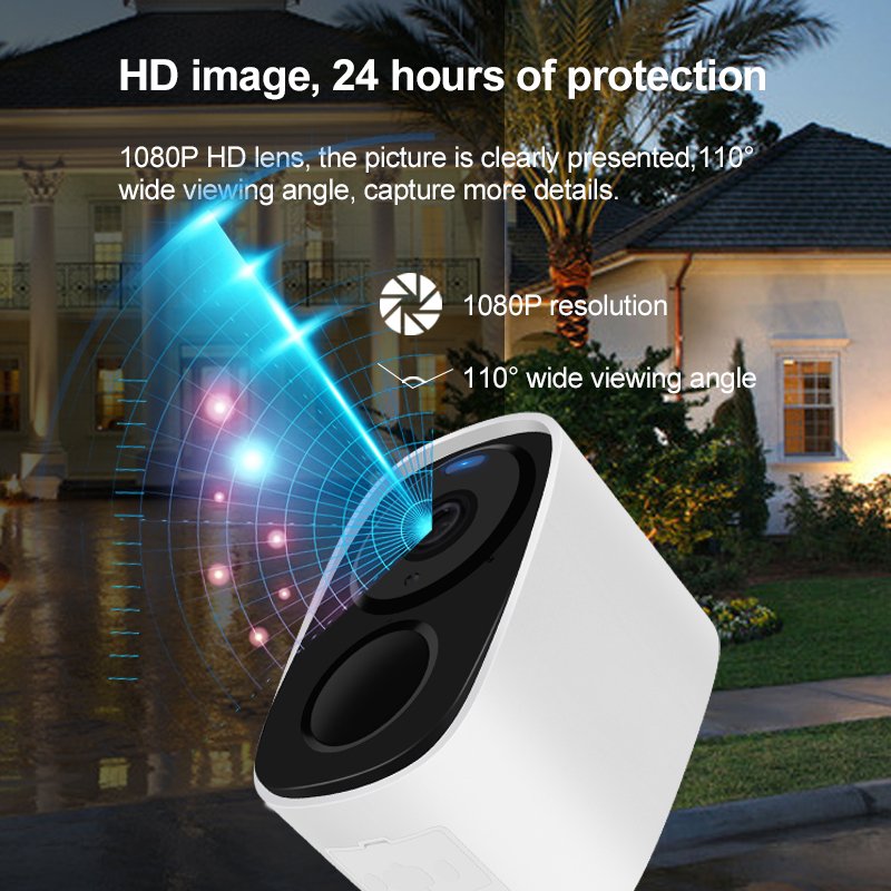 Hotsales wifi camera wireless home security cameras 1080P HD night vision PIR Detection two way talk surveillance battery camera