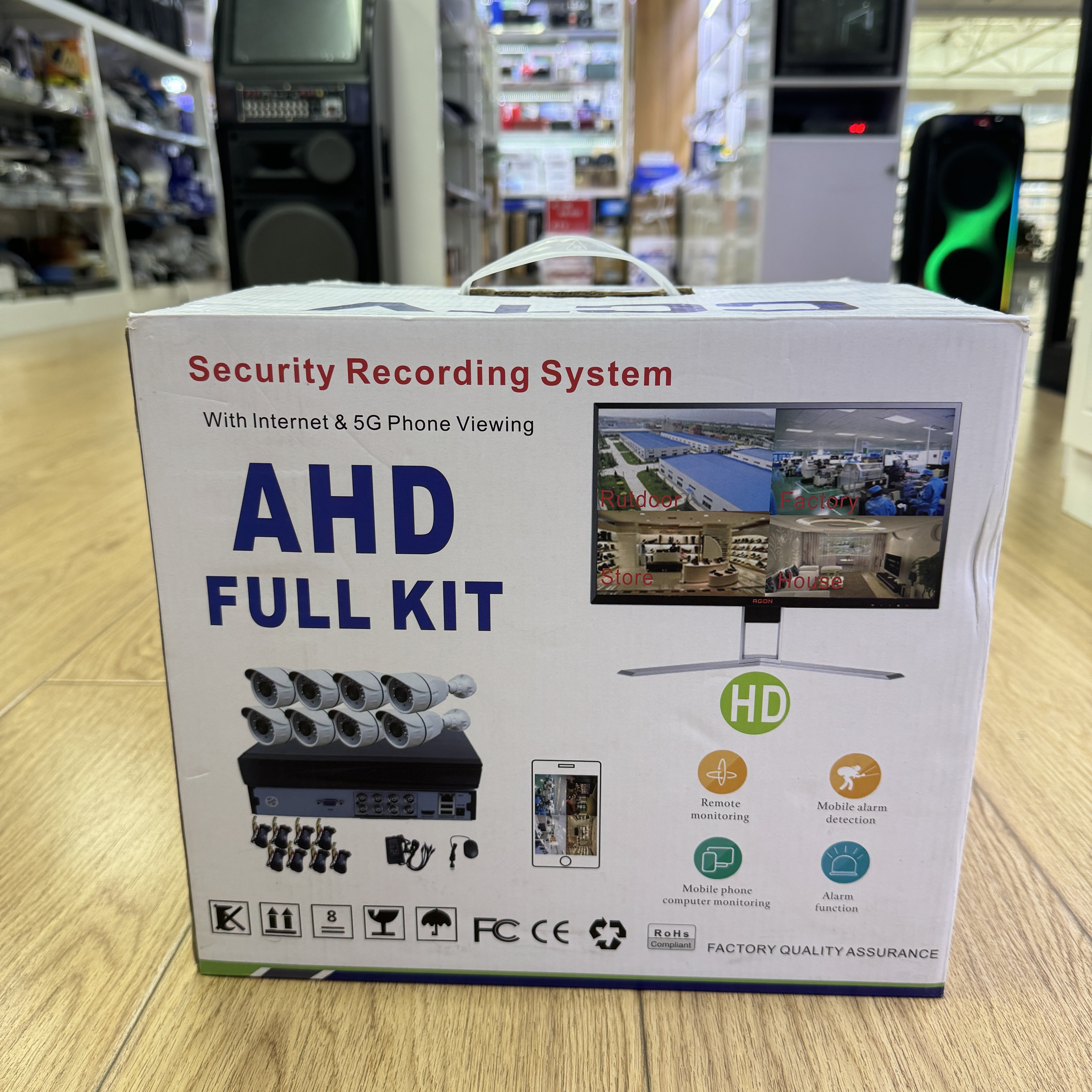 HD Wifi Security Camera Full Color Double Intercom Surveillance Camera with DVR Video Recorder Monitoring Kit CCTV Camera System
