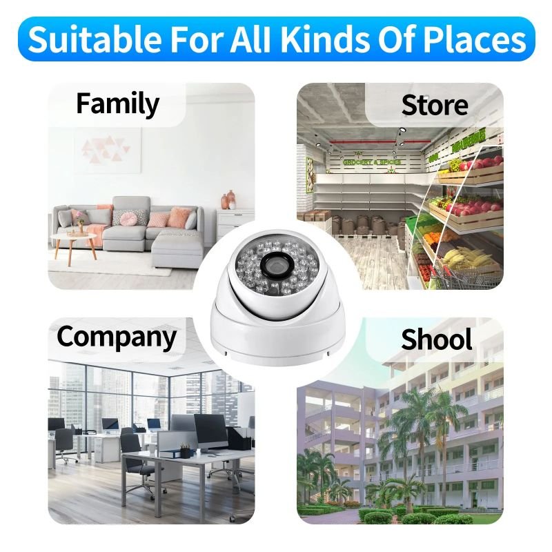 8CH DVR Set Outdoor Street 2MP BNC Bullet Camera Security Video Surveillance Kits 8 Channel AHD CCTV Camera Security System Kit