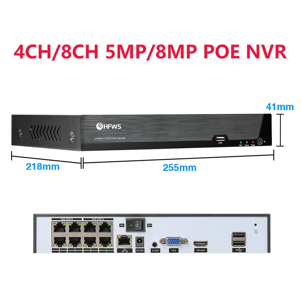 4K 8CH Nvr Surveillance Products Dvr CCTV Poe Camera Network Video Recorder nvr 16 channel 4k nvr 8 channel system
