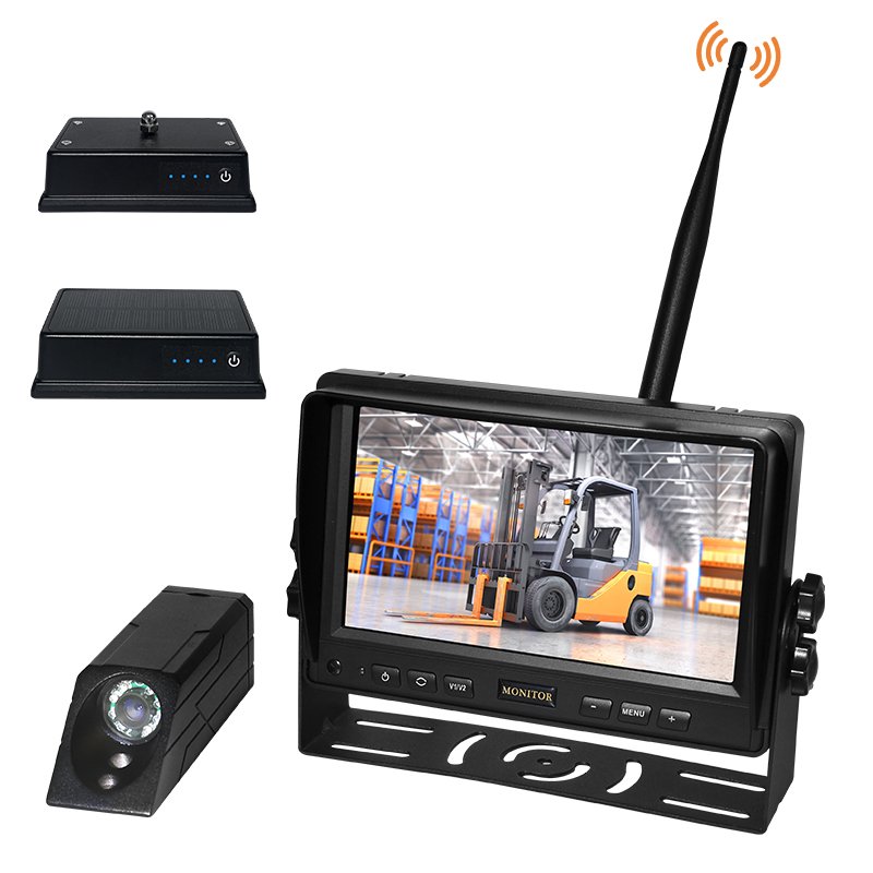 ZYX 2.4g hz Waterproof HD Forklift Camera 7" Digital Wireless Kit 7 Inch Monitor Wireless Security Camera System