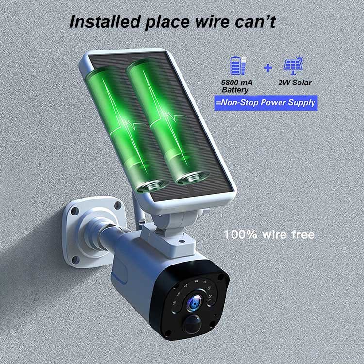 4chs IP-pro 3.0Megapixel Wifi NVR with 12 inch Monitor IP CCTV Network Ipsy Solar Battery Backup Surveillance Camera
