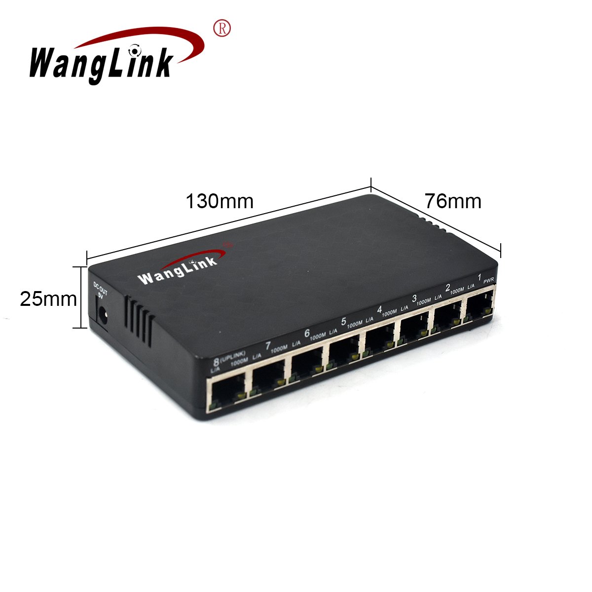 Wanglink 8 port giabit PSE PD passive reverse poe switch