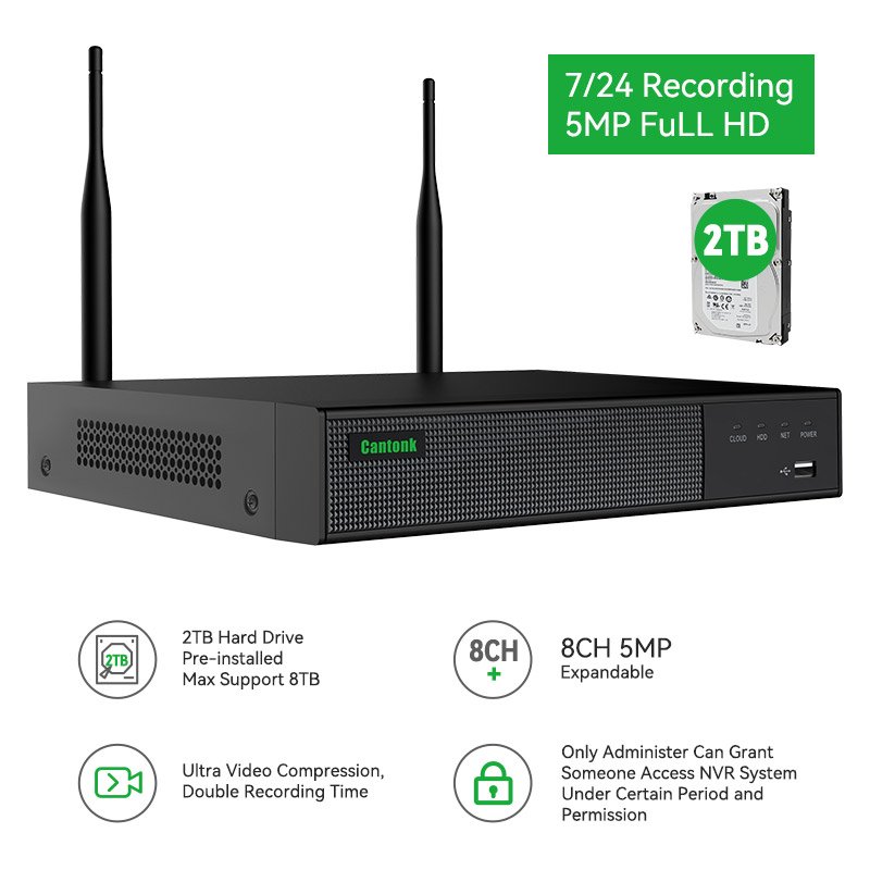 OEM CCTV 4CH 5MP NETWORK VIDEO RECORDER KIT SURVEILLANCE CAMERA SYSTEM WIFI NVR KIT CCTV SECURITY CAMERA SYSTEM WIRELESS OUTDOOR
