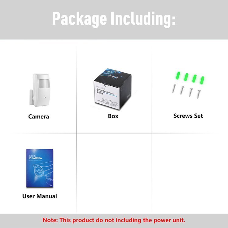 REVODATA 5MP IP Camera Mini PIR Type 18pcs 940nm Led Invisible IR Night Vision Indoor Security Camera Surveillance System