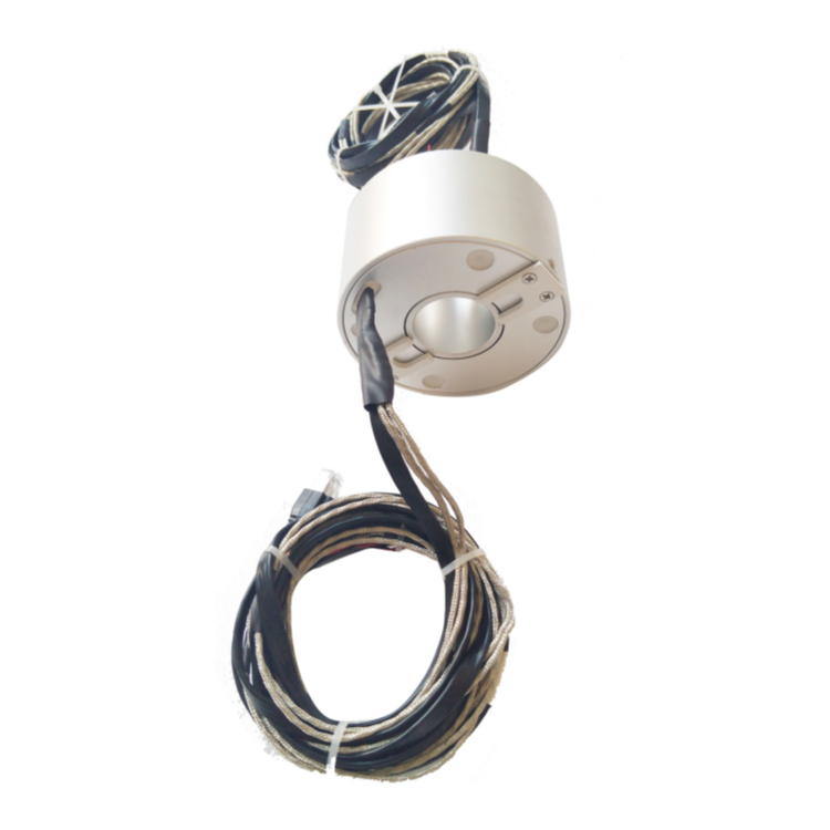 Ingiant through hole Ethernet slip ring ID 35mm transmission 100M Ethernet signal for HD video surveillance systems