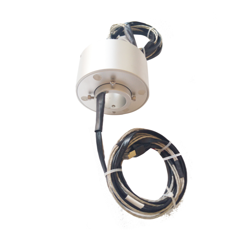 Ingiant through hole Ethernet slip ring ID 35mm transmission 100M Ethernet signal for HD video surveillance systems
