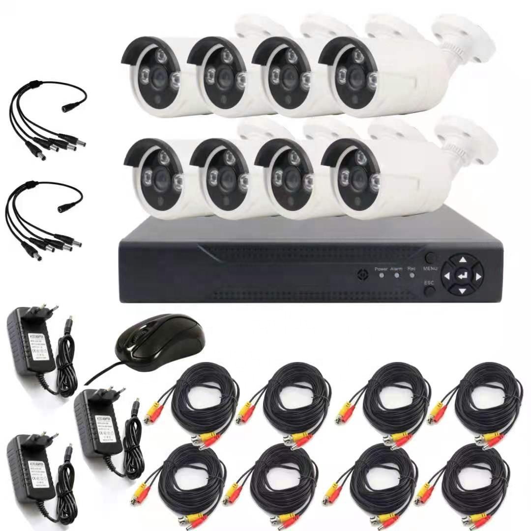 8CH HD KIT camera system Analog Camera with DVR complete set 1080P 2MP bullet outdoor&indoor waterproof XVRView remote viewing