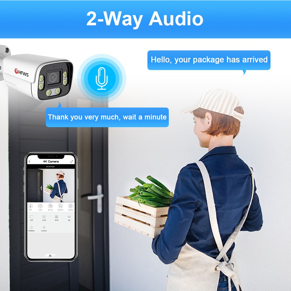 Cctv Camera System 5MP Poe IP Camera 25FPS 16channel Nvr Video Surveillance Systems Humanoid Detection Waterproof