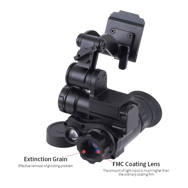 LUXUN NVG10 Night Vision Monocular Telescope with Helmet Mount HD Infrared Digital Night Vision Scope for Hunting