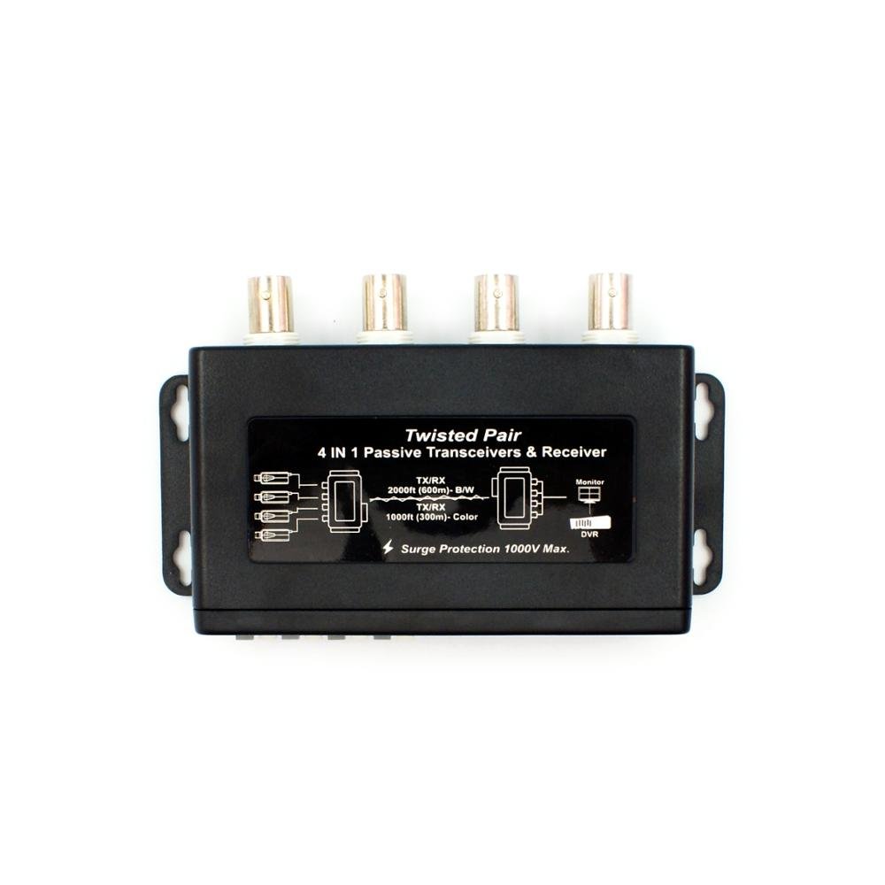 High quality 1080P 4 channel passive CCTV video balun with CE FCC ROHS 2 years warranty for CCTV accessories