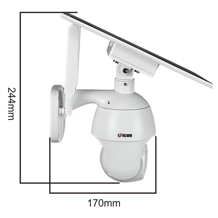Intelligent Solar Energy WIFI 4G Alert PTZ IP66 Night Vision PIR Surveillance System PTZ Home Security Camera