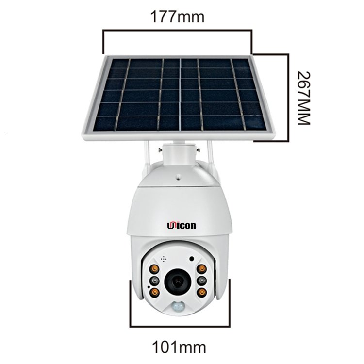 Intelligent Solar Energy WIFI 4G Alert PTZ IP66 Night Vision PIR Surveillance System PTZ Home Security Camera