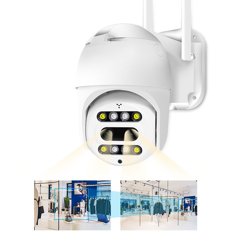 PL Wifi Camera PTZ Outdoor Human Detection Two-Way Audio Wireless Color Night Vision CCTV Security Camera