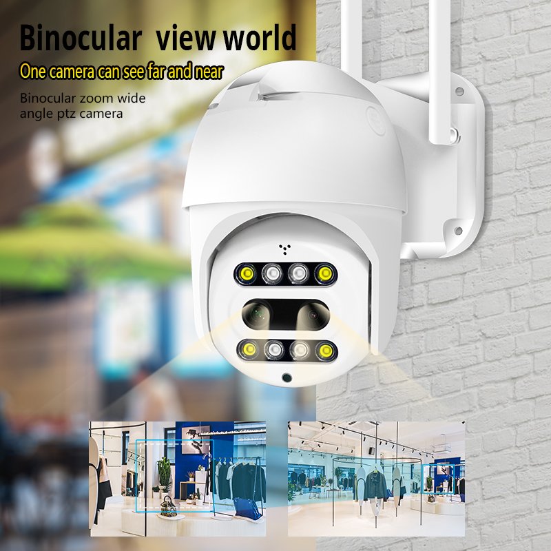 PL Wifi Camera PTZ Outdoor Human Detection Two-Way Audio Wireless Color Night Vision CCTV Security Camera