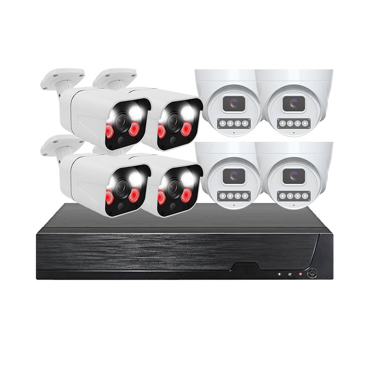 WESECUU 8CH POE AI Alarm NVR KIT IP POE AI Alarm system Home office Security Surveillance smart CCTV 4k camera xmeye ip Camera