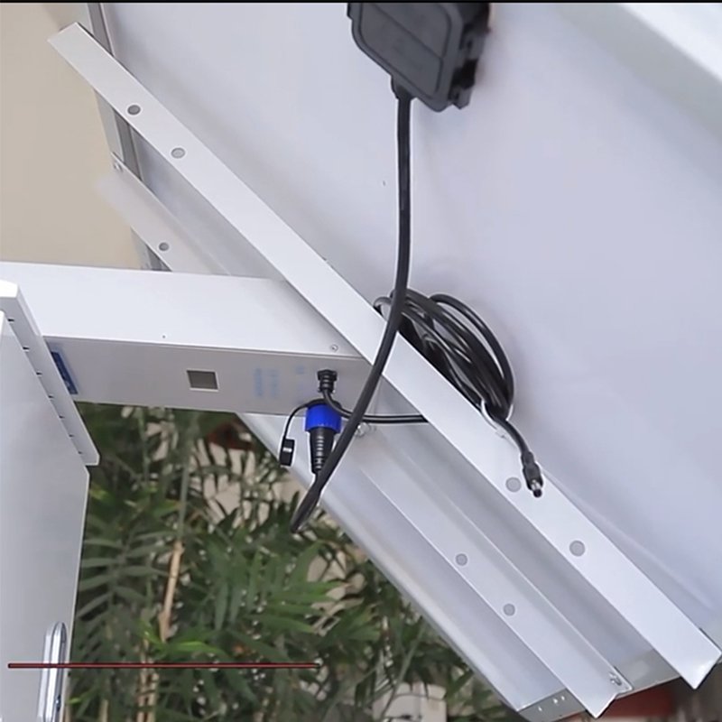 monitoring solar power systems solar panel cctv camera 60ah lithium battery DC output for gateway