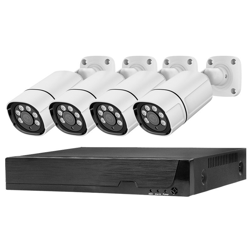 4MP 5MP 8MP 4K 4CH Poe Nvr Kit Outdoor Indoor Bullet Waterproof Security Surveillance Cctv IP Poe nvr Camera System