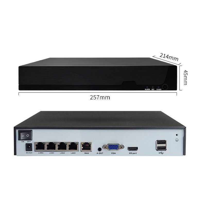 4MP 5MP 8MP 4K 4CH Poe Nvr Kit Outdoor Indoor Bullet Waterproof Security Surveillance Cctv IP Poe nvr Camera System