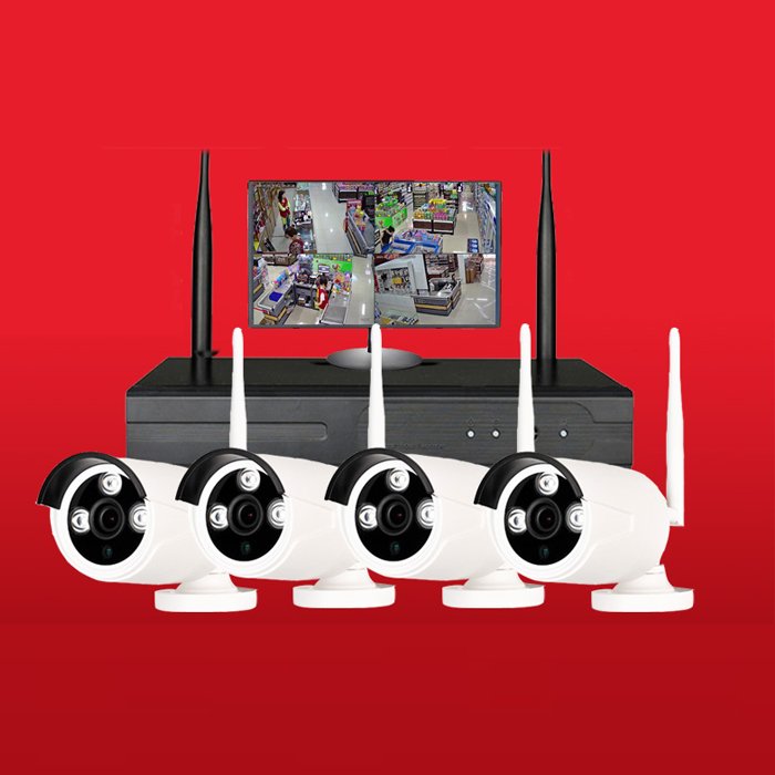 720P 1080P 5.0MP AHD KIT IR PC POE NVRCCTV KIT Camera Security 4 Network Camera Systems Surveillance System