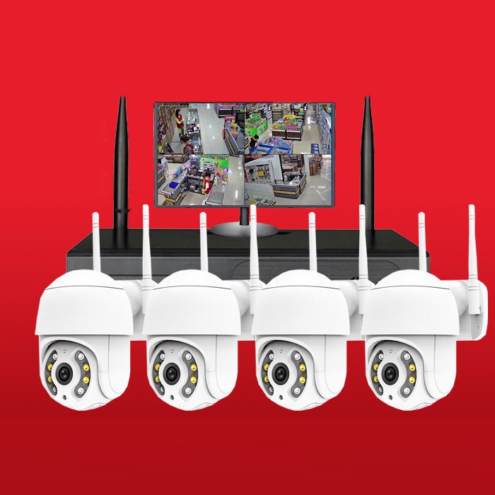 720P 1080P 5.0MP AHD KIT IR PC POE NVRCCTV KIT Camera Security 4 Network Camera Systems Surveillance System
