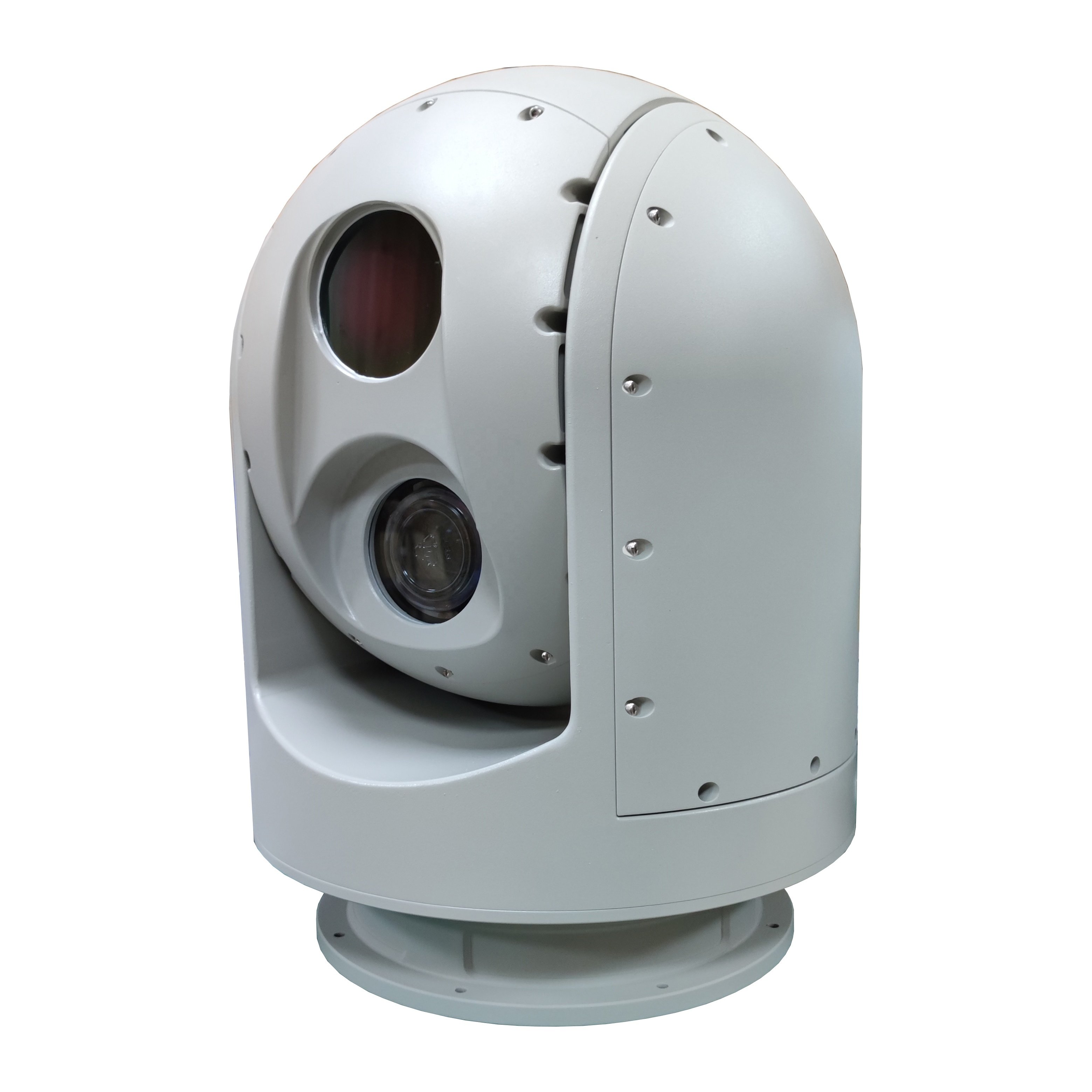 Car roof gyroscope dual sensor 640x480 thermal & visible image boat marine dome ptz camera for marine