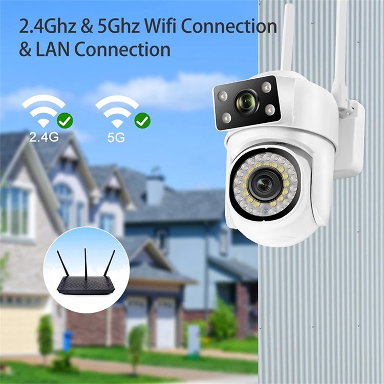 Rscamtom 6MP Ip Camera Dual Lens Smart Home Surveillance: Rscamtom 6MP IP Camera with Dual Lens and Voice Intercom