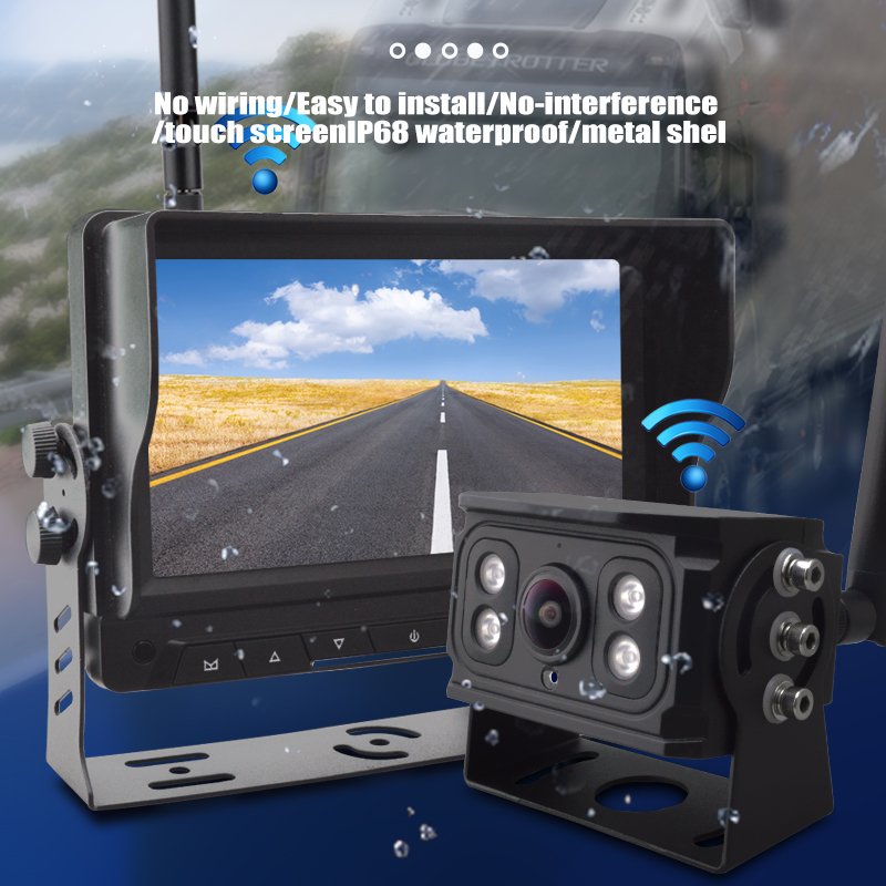 Digital wireless 7inch AHD monitor colorful camera system