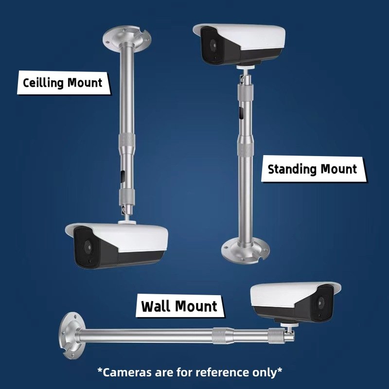 Hot Selling CCTV System Security Camera Accessories Wall Ceiling Stand Adjustable Retractable Mounting Bracket