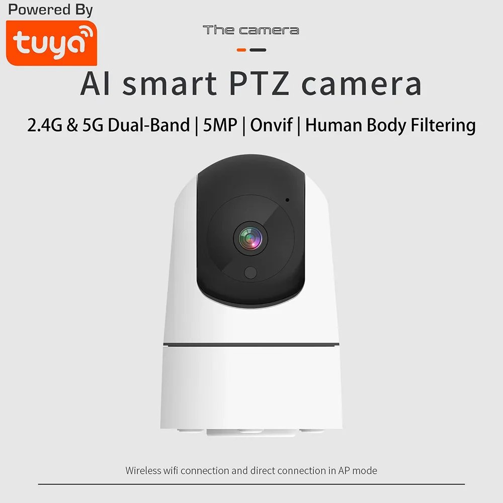 New Tuya Smart 2MP 5MP 8MP 2.4G indoor video WiFi Alexa Google Security PTZ Baby Monitor Sound Detection Auto Tracking IP Camera