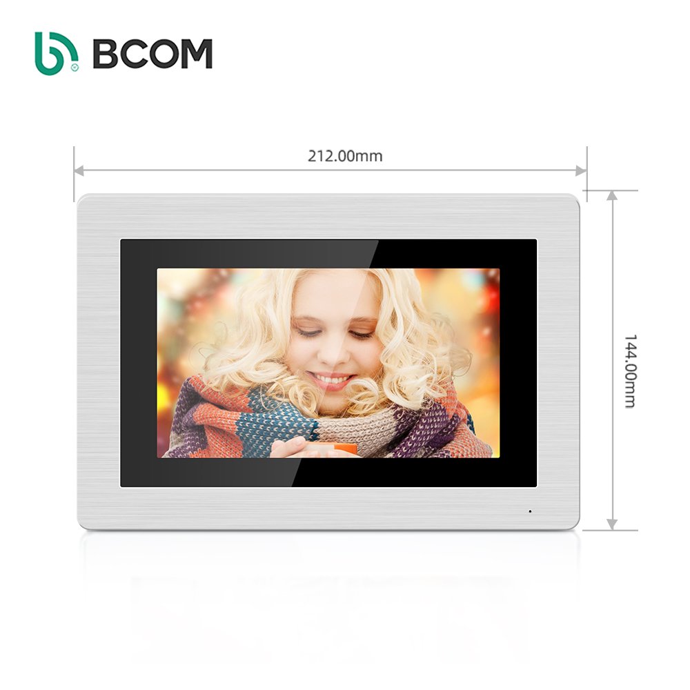 Smart Door Bell IR Video Camera Phone Door Visual Ring Intercom Modern Graphic Design White Hik Oem Vision Villa Door Bell Bcom