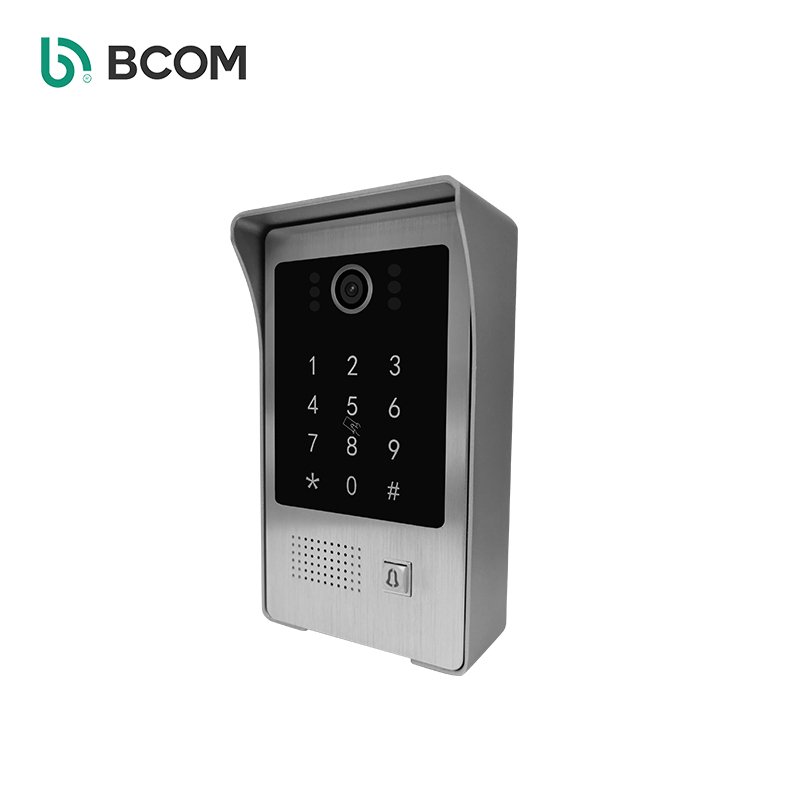 Smart Door Bell IR Video Camera Phone Door Visual Ring Intercom Modern Graphic Design White Hik Oem Vision Villa Door Bell Bcom