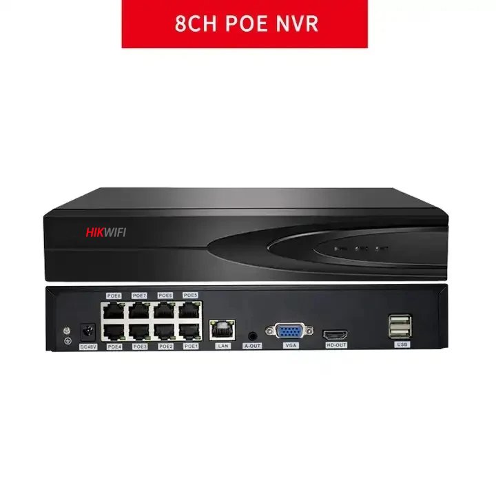 HIKWIFI 8ch Full Color 4K/8MP CCTV Camera Kit with Audio Smart NVR POE System for Home Security Surveillance Systems