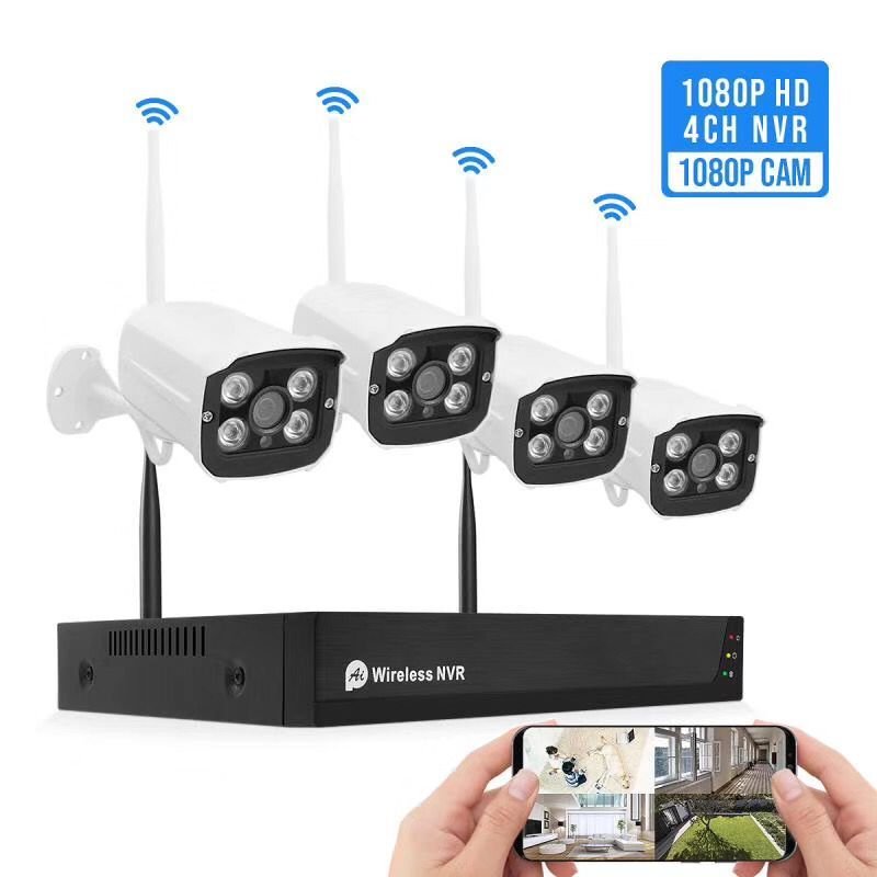 Oem Cmos Digital Surveillance 1080P Hd Ip Wifi CCTV Home Security 4Ch Nvr Wireless Camera