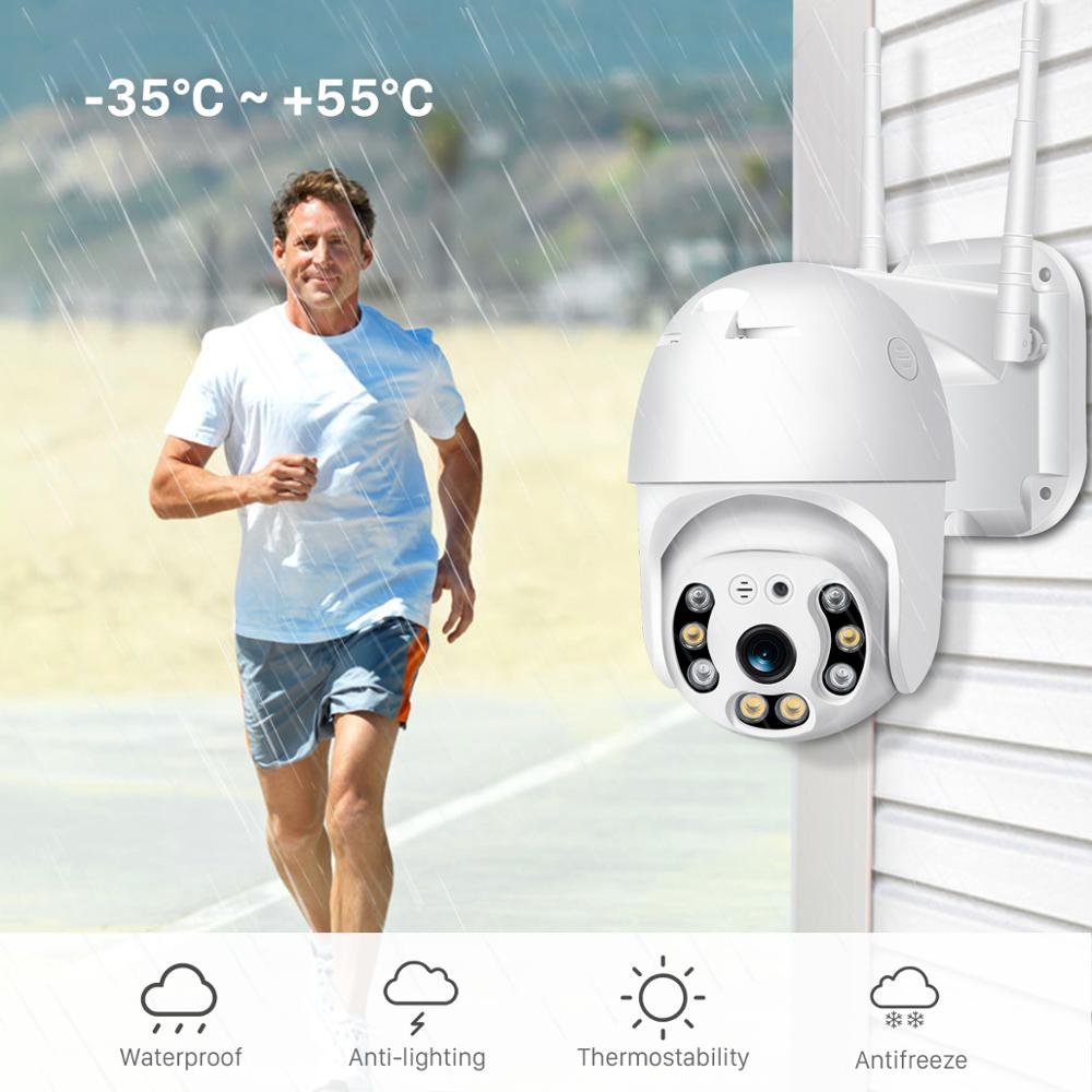 Security Camera System Wireless 1080p Infrared Dome Sur veillance Camera WIFI Smart Monitor two-way Voice Intercom PTZ Rotation