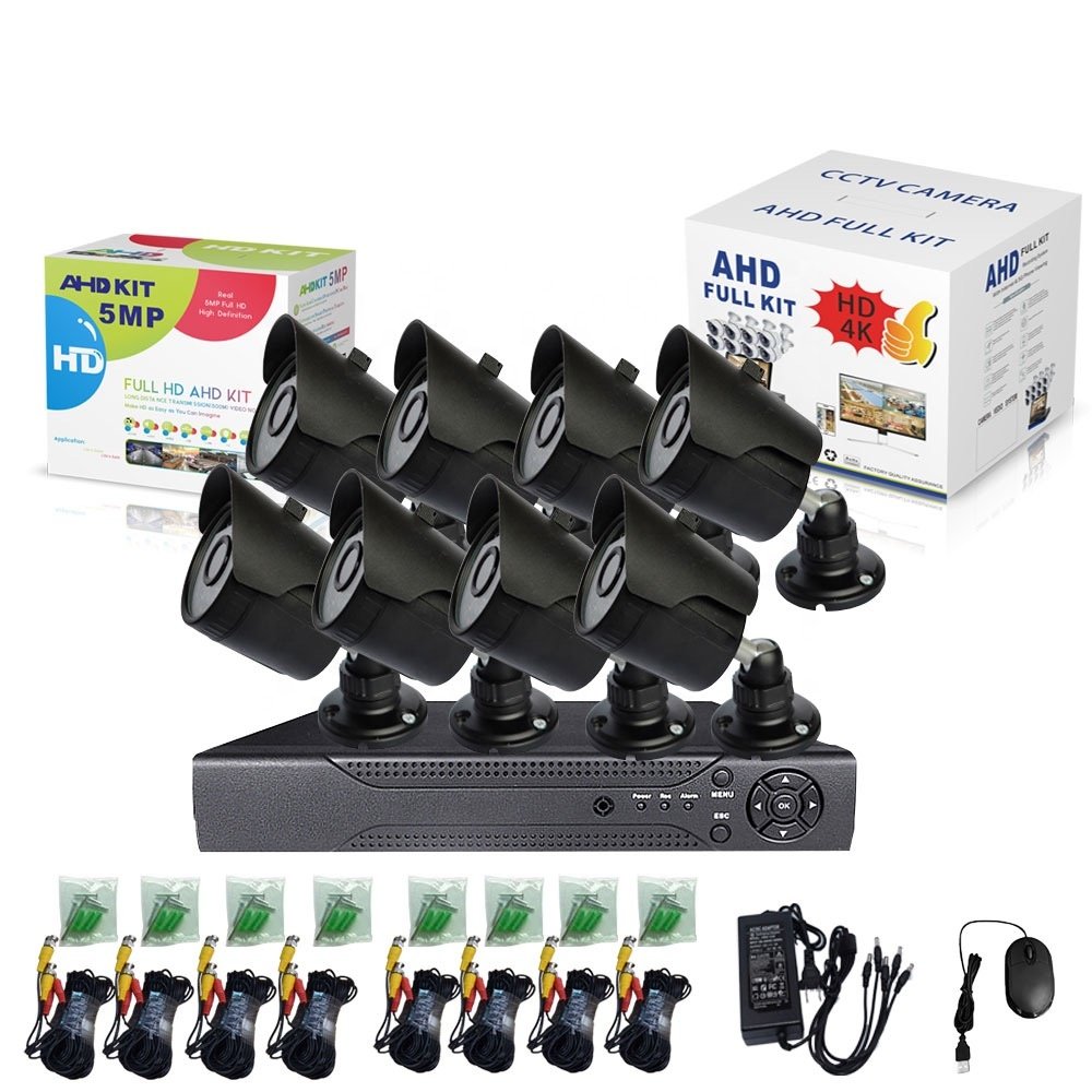 HD Wi-Fi CCTV Camera Full Color Waterproof Outdoor Surveillance Camera Video Camera Recorder DVR Monitoring Kit