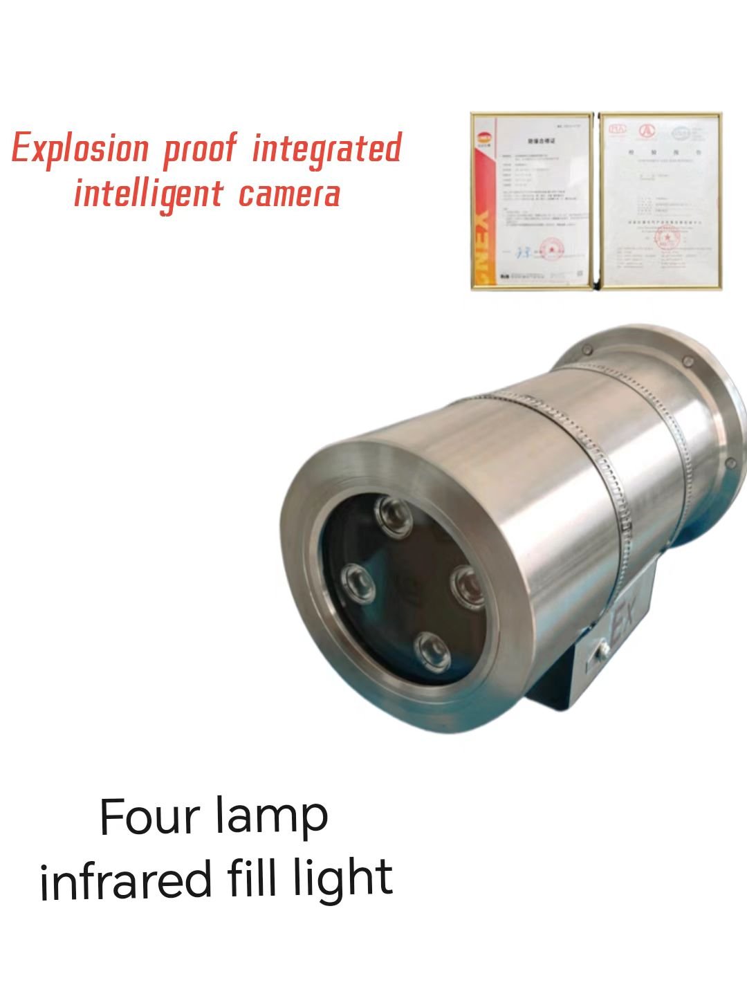 Hot Sale 2MP 6mm Fixed focus Explosion-proof Camera with infrared light